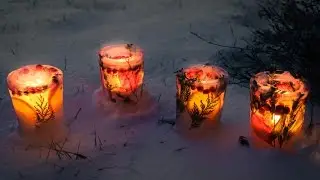 How to Make Ice Luminaries (Ice Candle Holders)