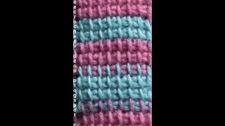 Change Color in Tunisian Crochet