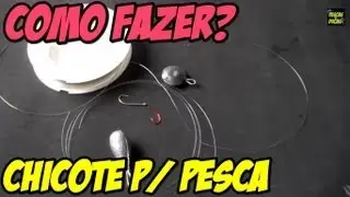 Chicote de pesca para peixes pequenos (jogadinha) [PESCAS & DICAS] HD