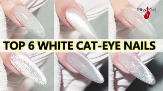 Top 6 White Magnetic Cat-eye Gel Nail Polishes Reviews | Nail Trends 2024