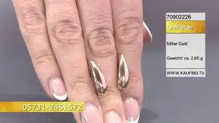 KaufBei.TV Schmuck Ohrringe aus 585 Rotgold 70902226