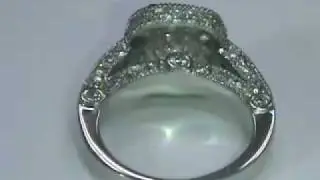 Radiant Diamond legacy style Engagement Ring Setting for 2 carat center Diamond ES17 MDC Dimonds NYC