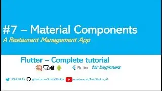 Flutter for beginners #7 Material components