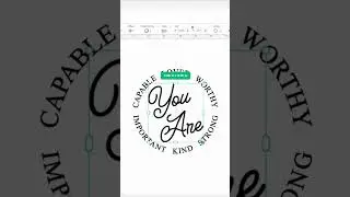 How to Curve Text into a Semi-Circle in Cricut Design Space  #cricut  #designspacebeginner #howto