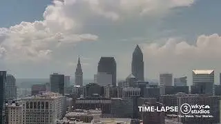 TIME LAPSE: A look at the downtown Cleveland skyline on Thursday, June 26