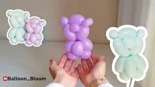 🐻 BALLOON ANIMALS FOR BEGINNERS 🐻  balloon bear 🤗 - How to make balloon animals