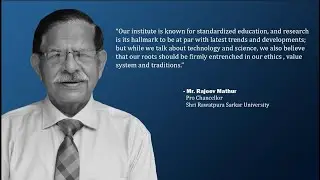 Mr. Rajeev Mathur | Pro Chancellor | Shri Rawatpura Sarkar University