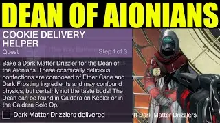 Destiny 2 - Bake a Dark Matter Drizzler for the Dean of the Aionians (Cookie Delivery helper quest)