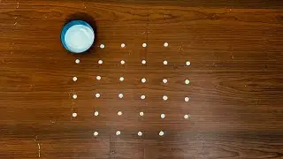 6*4 dots Chithirai Madan kolam rangoli 🌺😍 . Simple and culture rangoli for bigginers. Easy rangoli 