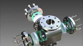 ACI Flow Sight Glass with three viewports type 591