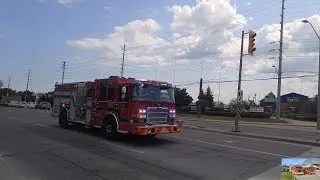 Mississauga Fire NEW Pumper 103 Responding