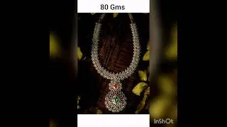 Latest Gold and Diamond Haram with Weight #diamond #jewellery #goldjewellery