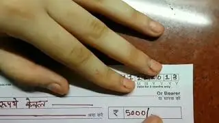 writing cheque hindi