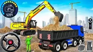 Drive JCB and Unloading Stone From Truck in Game #jcb #tractor  #truck#gamingvideos