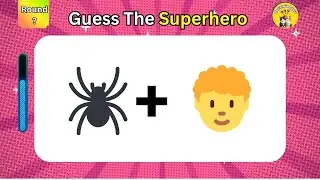 👉 Only Geniuses Can Guess These Superheroes by Emojis 😱🦸&zwj;♂️ | #emojiquiz #shorts#mindbendingquiz
