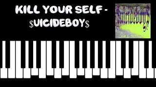 $UICIDEBOY$ - KILL YOURSELF III (Piano Tutorial)
