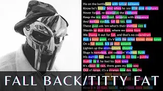 MF DOOM - Fall Back/Titty Fat | Rhymes Highlighted