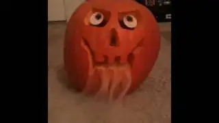 Smokey Skull Pumpkin
