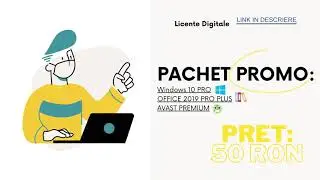 Licenta Windows 10 PRO + OFFICE 2019 PRO PLUS + AVAST PREMIUM = 50 LEI