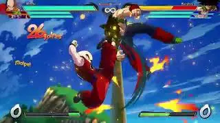 DBFZ- My new Krillin tech! Side switch in corner (with air tracking assist)