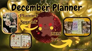 December Monthly Plan With Me| DOMSSPACEINTIME #planner #planwithme #monthlyplanner 