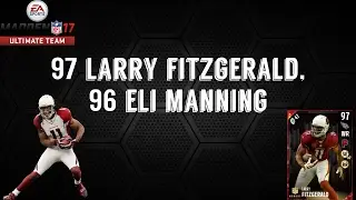 97 Larry Fitzgerald, 96 Eli Manning - Madden 17 MUT