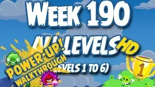 Angry Birds Friends Tournament Week 190 Levels 1 to 6 (Power Up) Compilation Walkthrough