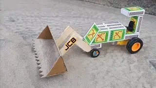 How to make matchbox JCB toy at home || Matchbox JCB diy craft | matchbox JCB tractor