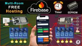 ESP32 & ESP8266 Firebase Home Automation 🔥 Multi-Room IoT project with Free Dashboard 2026