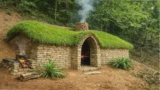 15Days Build House Stone Survival Real In Wild