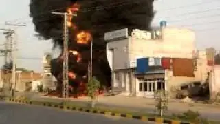 Petrol Pump Fire Okara