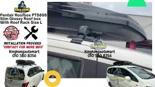 Pentair Roofbox PT5808 Slim Glossy Roof box With Roof Rack L SIZE 390L