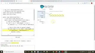 Java SelectionSortWalkThrough