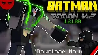 Minecraft 1.21.80 Batman Add-On (v2 Update!)