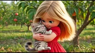 Cute Animals Coming Out of Fruits. AI 3D Fairytale  #08  #ai  #funny  #baby  #dog  #aianimation #cat