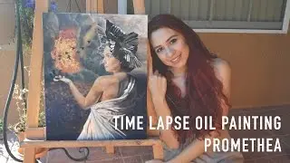 Oil Painting Time Lapse | Surreal Fantasy Landscape Portrait