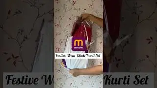 Meesho Dhoti kurta set haul #shorts #ytshorts #meeshodhotikurtaset #meesho #therichatutorial