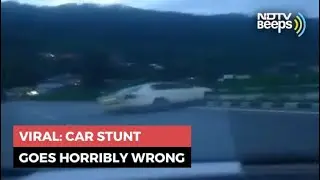 Viral: Car Stunt Goes Wrong As Driver Jumps Over Divider