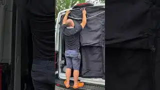 Bug Screen Install Inside the Van #vanbuild #vanlife #diy