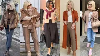 Natural Older Women OVER 50  | NewTrends Fashion For Women |winter/winter ☃️ ❄️ FallFashion 2026