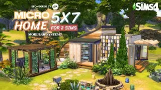 สร้างบ้านขนาด 5x7 อยู่กัน 2 คน ด้วยระบบ Modular แบบ IKEA | The sims 4 | No CC