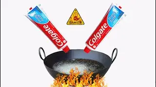 Boiling Colgate in Hot Oil Experiment || Colgate Vs Hot Oil Experiment