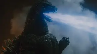 Godzilla attack scene at night test