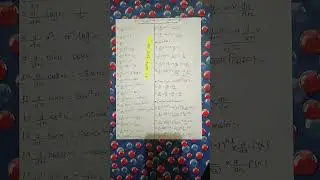 Differentiation All formula ##YouTube shorts