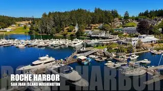 🚁 Stunning Aerial View Over Roche Harbor | San Juan Island, Washington 🌅