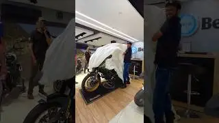 First bike in India Benelli TRK 502X Green #benellitrk502x #newbenellitrk502x