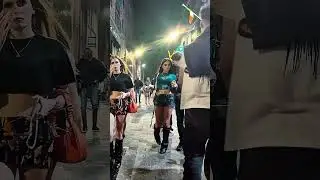 Liverpool girls own the midnight streets  #streetparty #uknightlife #vibes #viralshorts