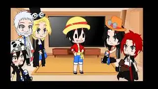 la familia de luffy (+ Shanks law y???) reaccionan a luffy y al lawlu+ dos ships parte 2/3