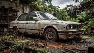 ASMR Car Restoration! 1987 BMW E30 Full Restoration from Total Disrepair to Looking New
