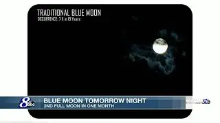 Blue moon will light up the skies Wednesday night